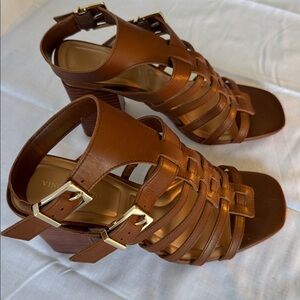 Vince Camuto Dark Brown Strappy Heels